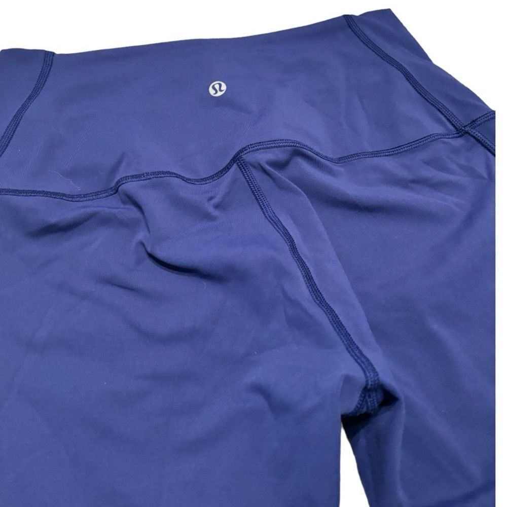 LULULEMON•Paneled Navy Leggings - Picture 2 of 8